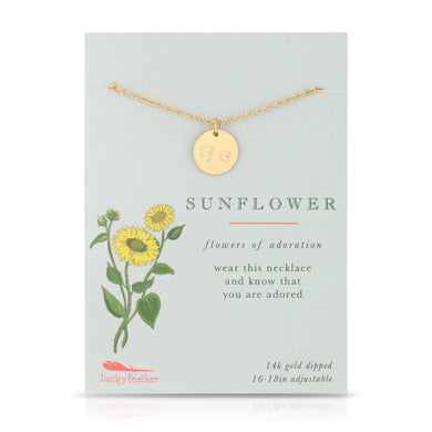 Botanical Necklace | Sunflower