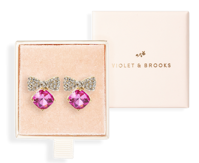 Bow Tie Studs | Pink