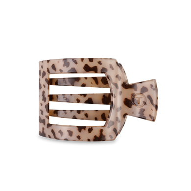 Medium Flat Square Hair Clip | Blonde Tortoise