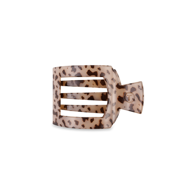 Small Flat Square Hair Clip | Blonde Tortoise