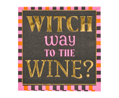 Witch Way to the Wine Cocktail Napkins