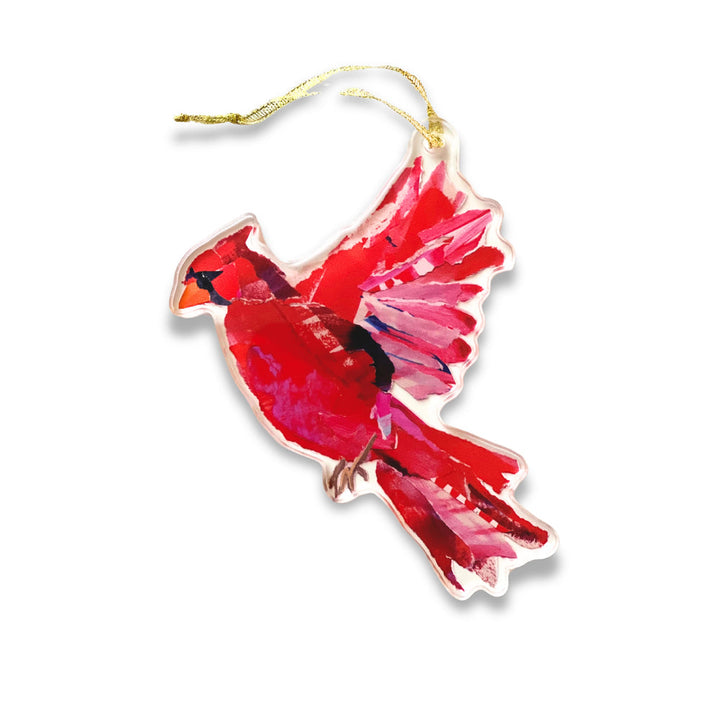 Acrylic Ornament | Cardinal In Flight