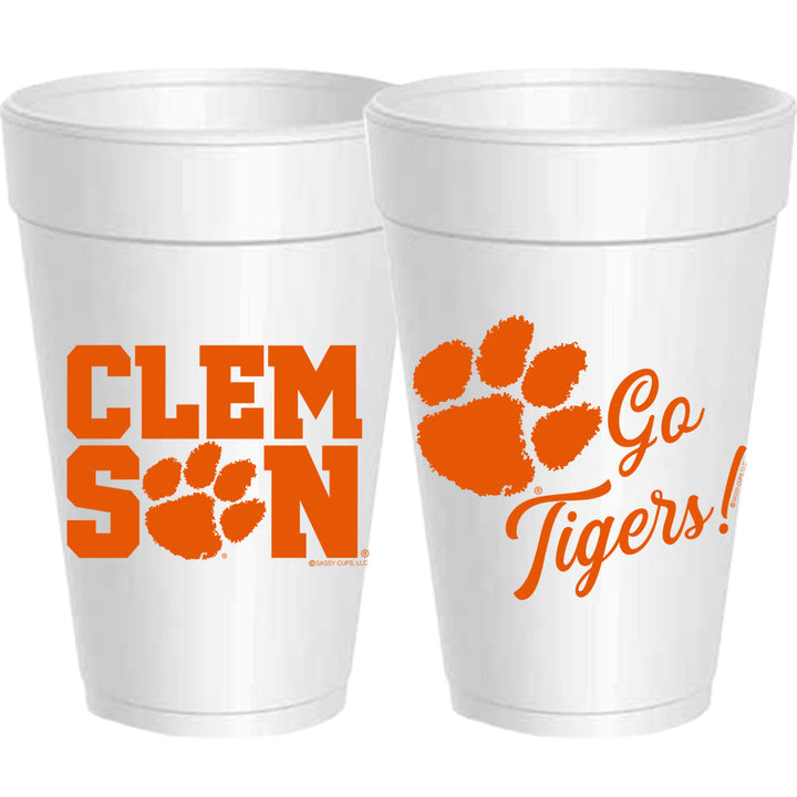 Clemson Go Tigers l Foam Cups