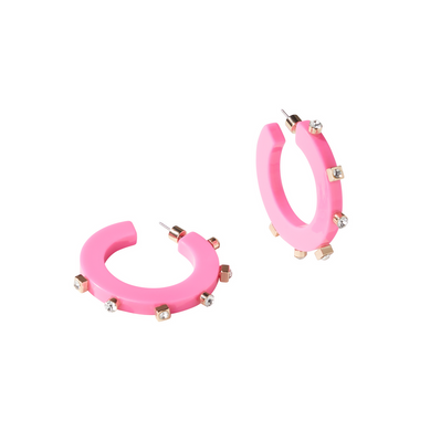 City Girl Hoop | Hot Pink