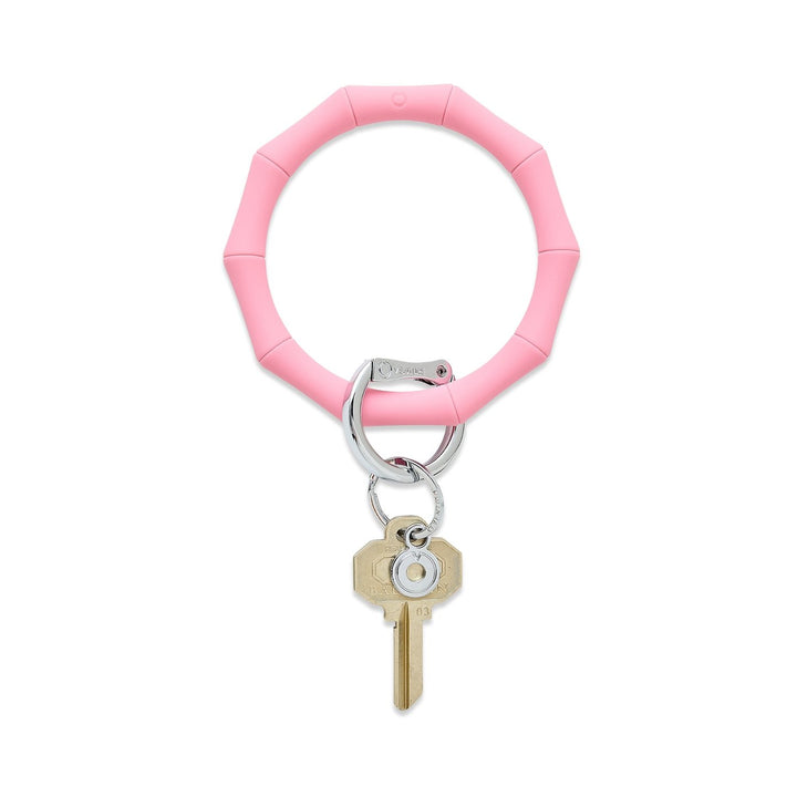 Silicone Bamboo  Big O Keyring | Cotton Candy