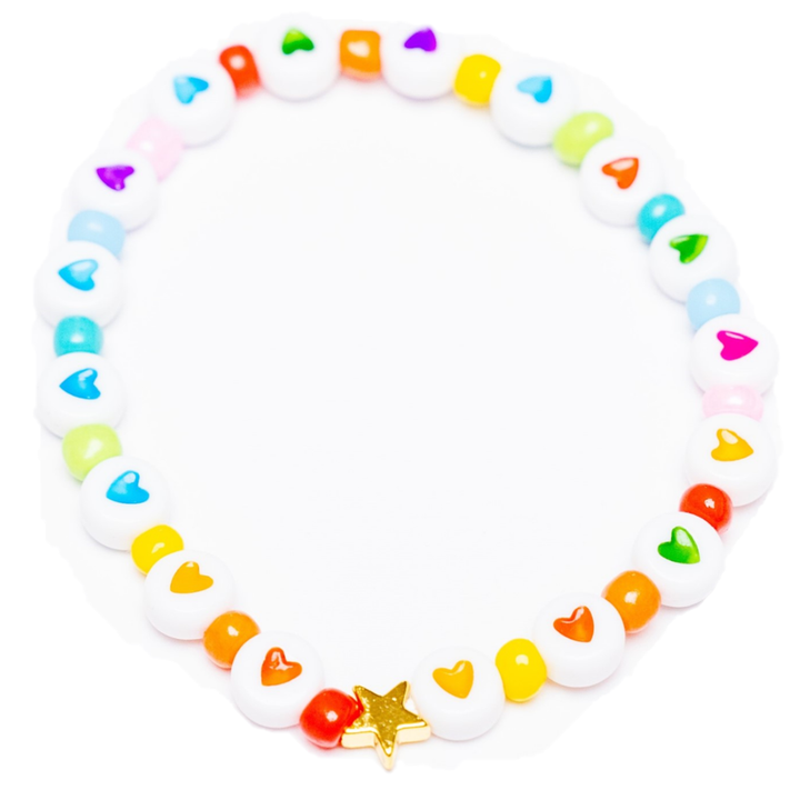 Rainbow Hearts Bracelet