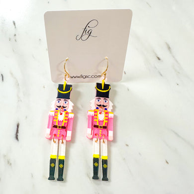 Nutcracker Earrings | Pink