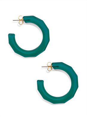 Robin Hoops | Dark Teal