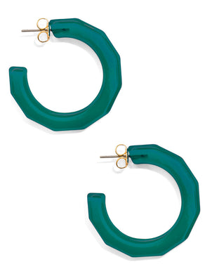 Robin Hoops | Dark Teal