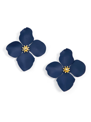 Greta Earrings | Navy