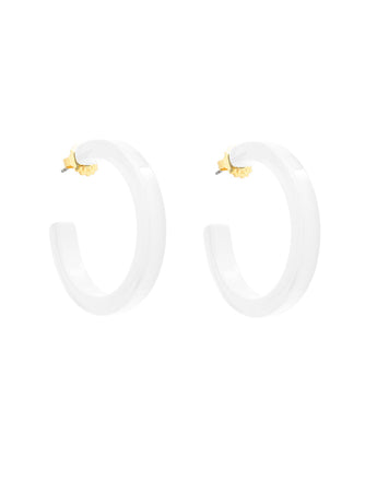 Daisy Hoop | White