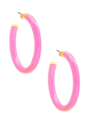 Amber Hoop | Pink