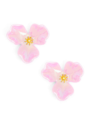 Magnolia Earrings | Ballet Pink