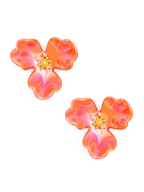 Magnolia Earrings | Orange