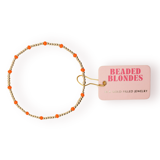 Poppi Dainty Bracelet | Orange