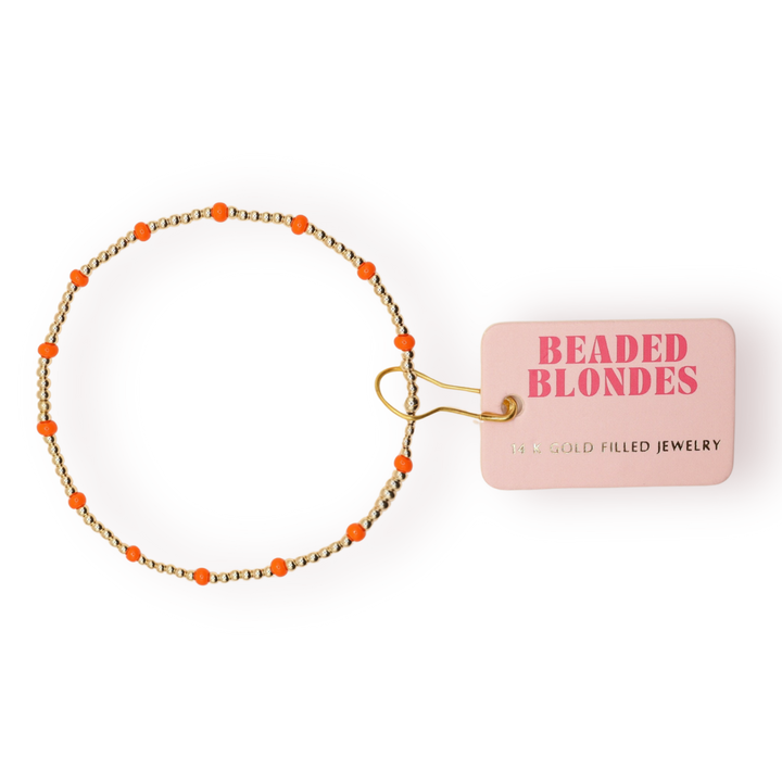 Poppi Dainty Bracelet | Orange