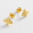 Gold Bee Studs