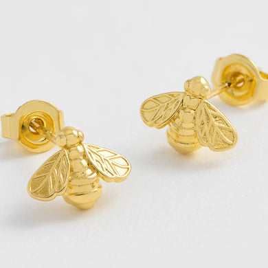 Gold Bee Studs