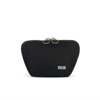 Kusshi Everyday Makeup Bag | Black + Leopard