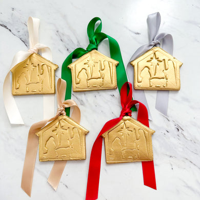 Gold Ornaments | Small Nativity