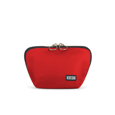 Kusshi Everyday Makeup Bag | Red + Leopard