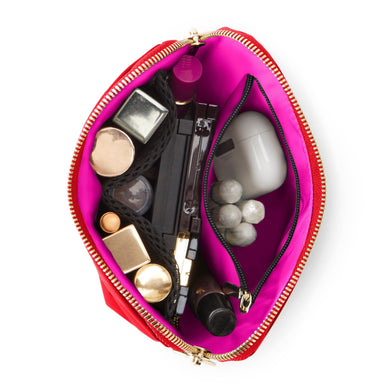 Kusshi Everyday Makeup Bag | Red + Pink