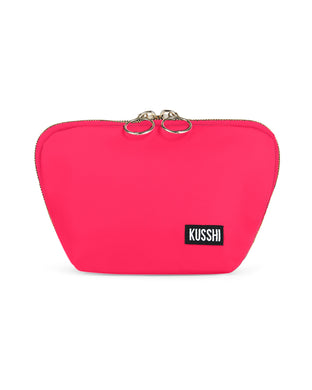 Kusshi Everyday Makeup Bag | Watermelon + Chevron