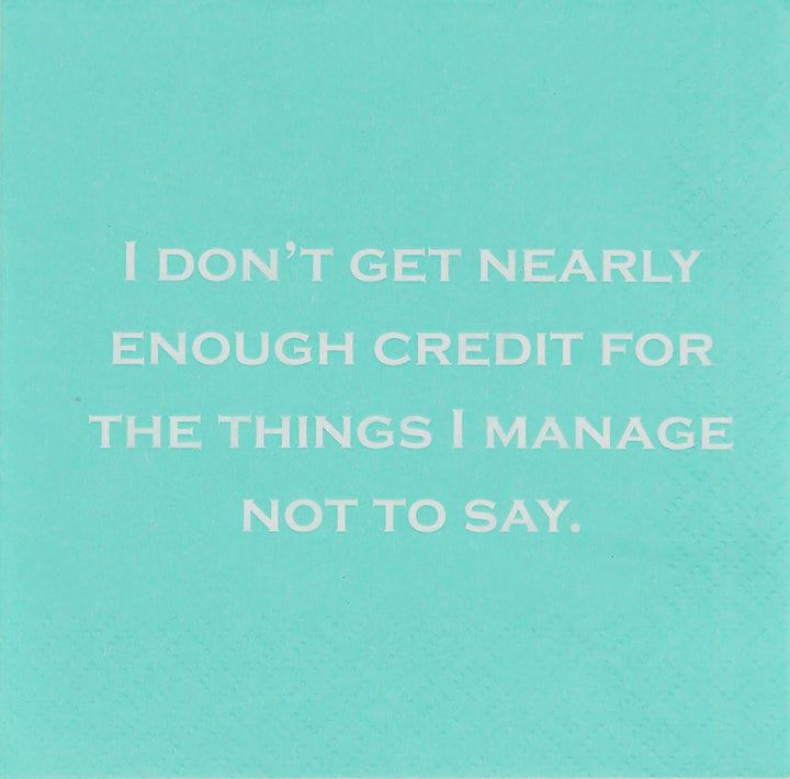 Nearly Enough Credit | Cocktail Napkins