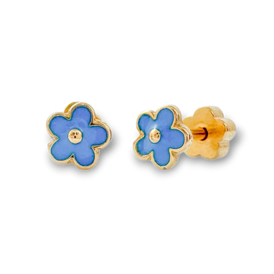 Blue Flowers Earrings