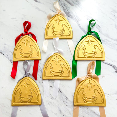 Gold Ornaments | Large Nativity