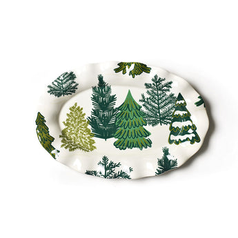 Friendly Firs Ruffle Platter