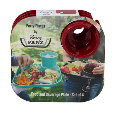 Fancy Plates I Red