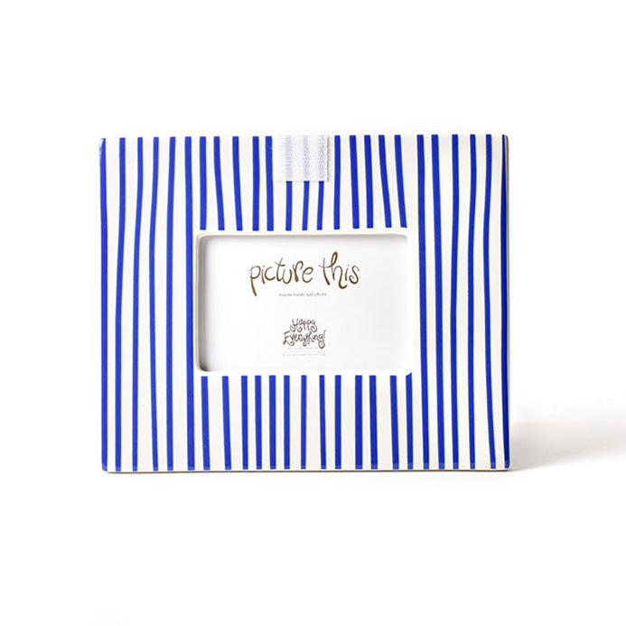 Mini Frame | Indigo Skinny Stripe