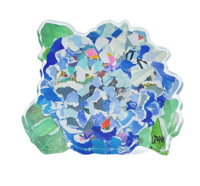 Full Bloom Hydrangea Acrylic Block