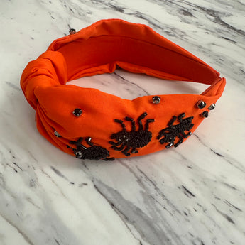 Halloween Headband | Beaded Spiders