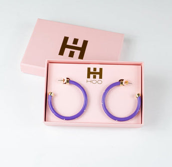 Hoo Hoops | Purple with Pearls