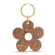 Gold Glitter Keychain | Flower