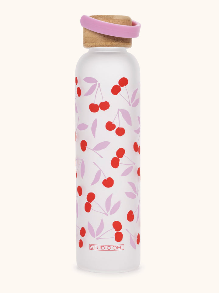 Glass Water Bottle | Cherry Sweet