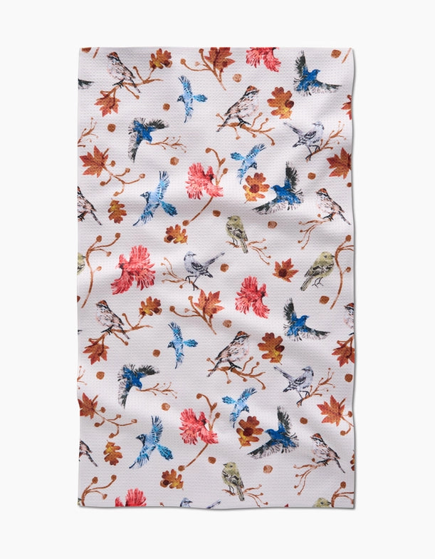 Geometry Kitchen Towel | Autumnal Bird Skies
