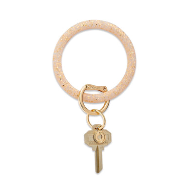 Silicone Big O Keyring | Gold Rush Confetti