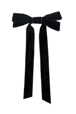 Voila Double Bow Barrette | Black