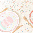 Happy Birthday Melamine Plate | Pink