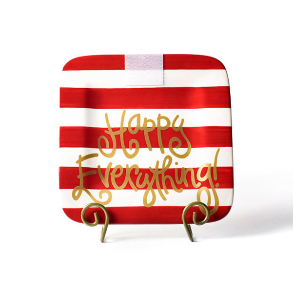 Mini Square Platter | Red Stripe