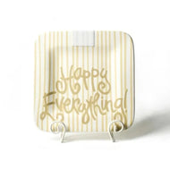 Mini Square Platter | Neutral Stripe