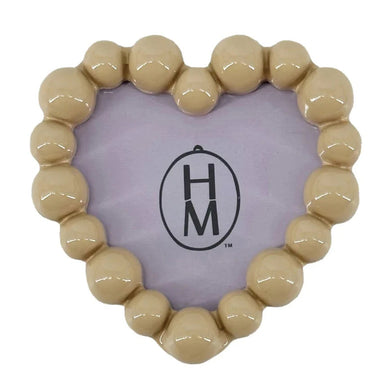 Bubble Heart Frame | Beige