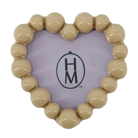 Bubble Heart Frame | Beige