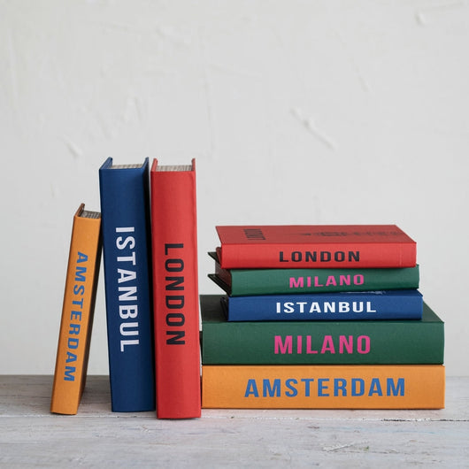 Canvas Book Storage Box | Amsterdam