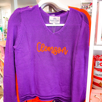 Clemson Sweater | Purple