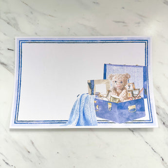 Keepsakes Blue Invitation