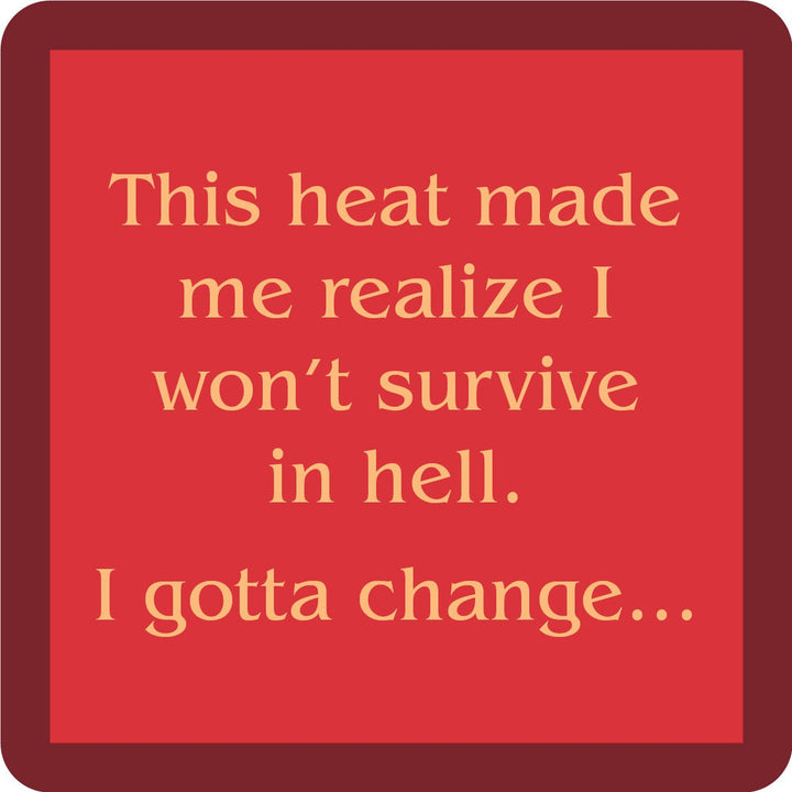 Drinks on Me Coaster | Hell